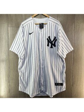 Nike New York Yankees Authentic Collection Home Stitched Jersey White Size 52